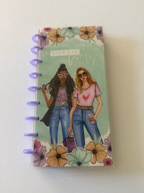 The Happy Planner RongRong Life is Lovely 2020 Planner Pink & Lavender flowers